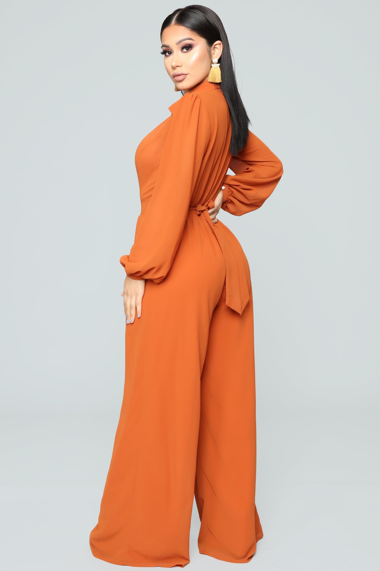 Like Me Better Jumpsuit - Cognac