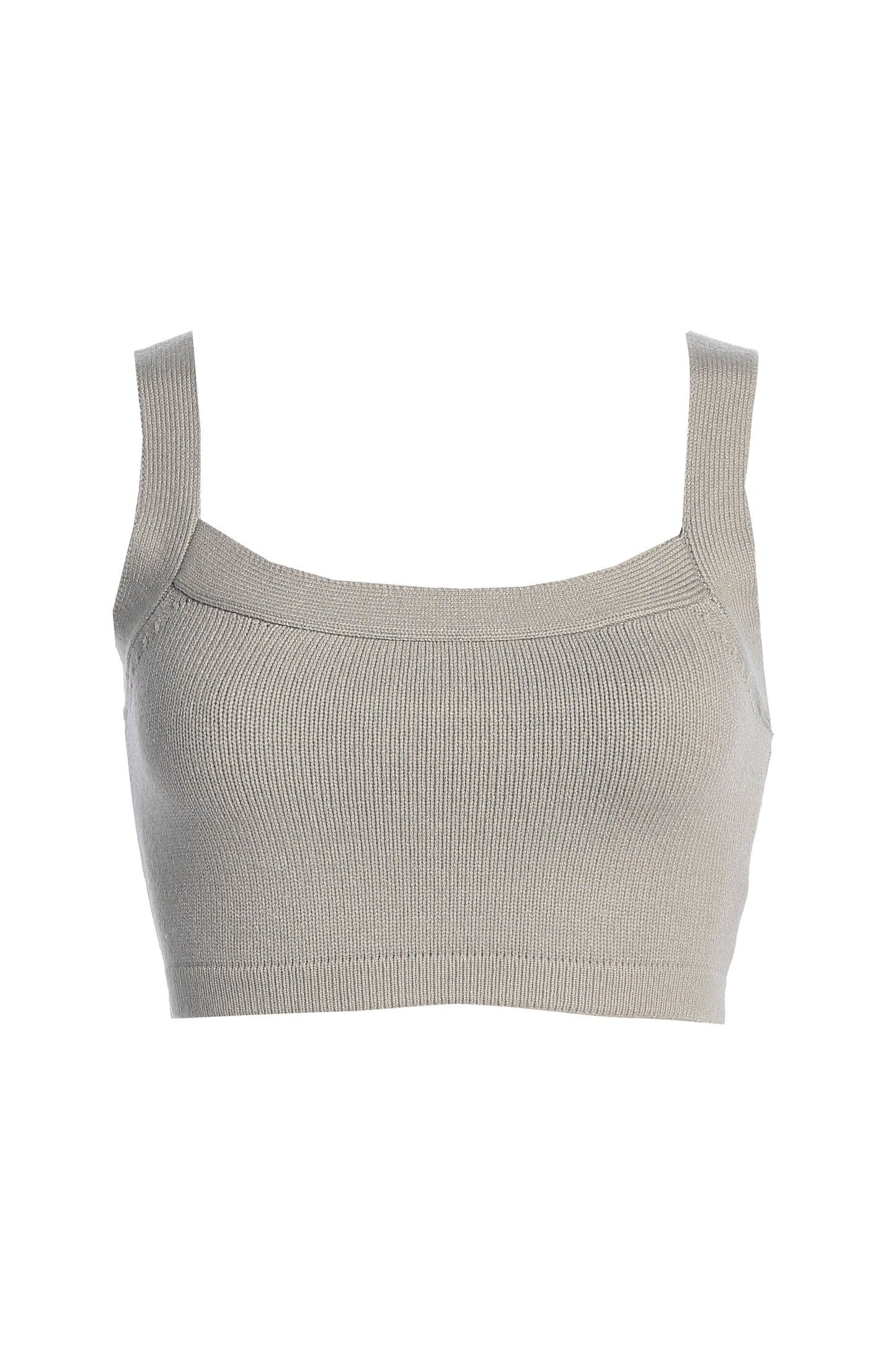 Heather Grey Darlah Knit Crop Top