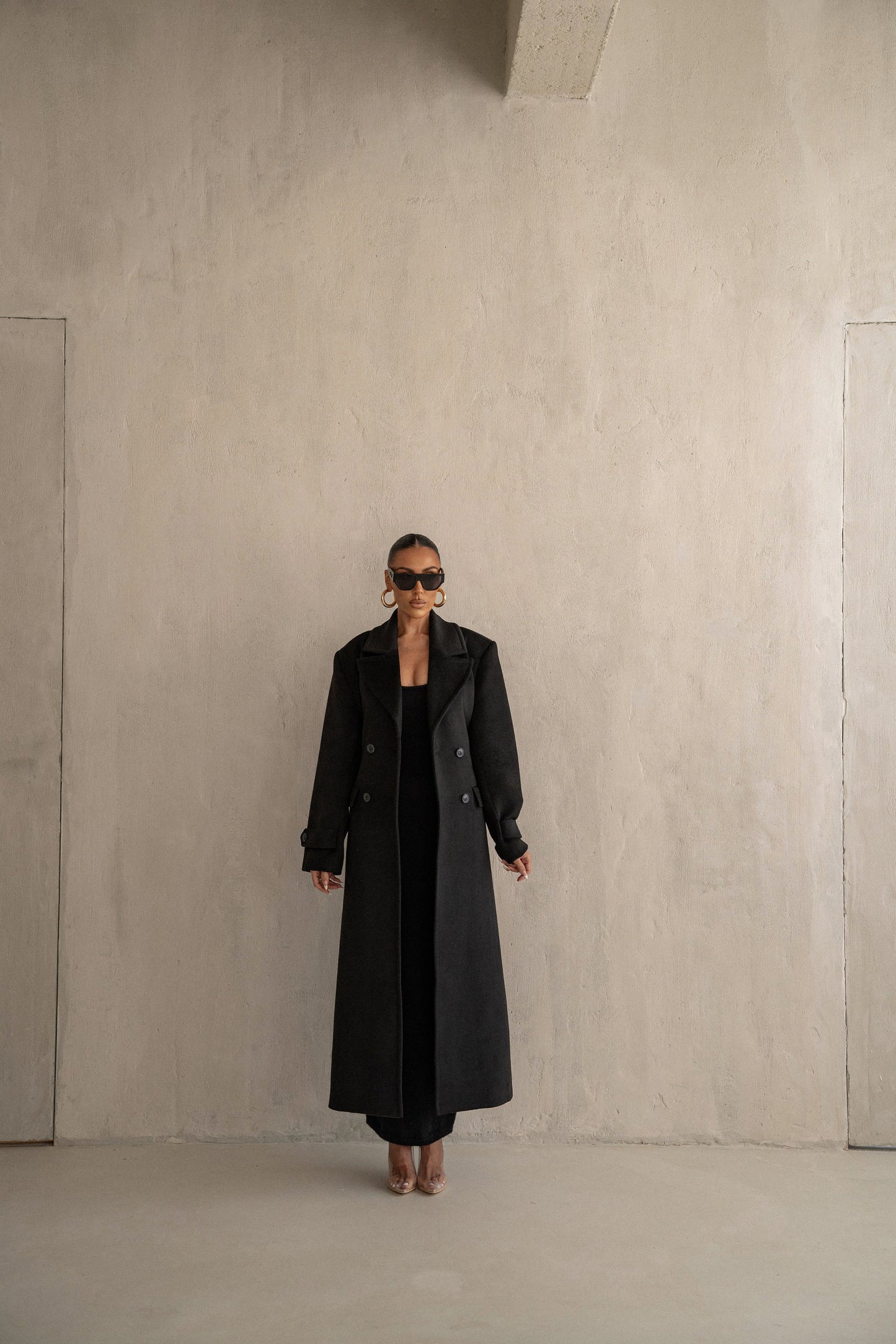 Black Rain Or Shine Longline Coat