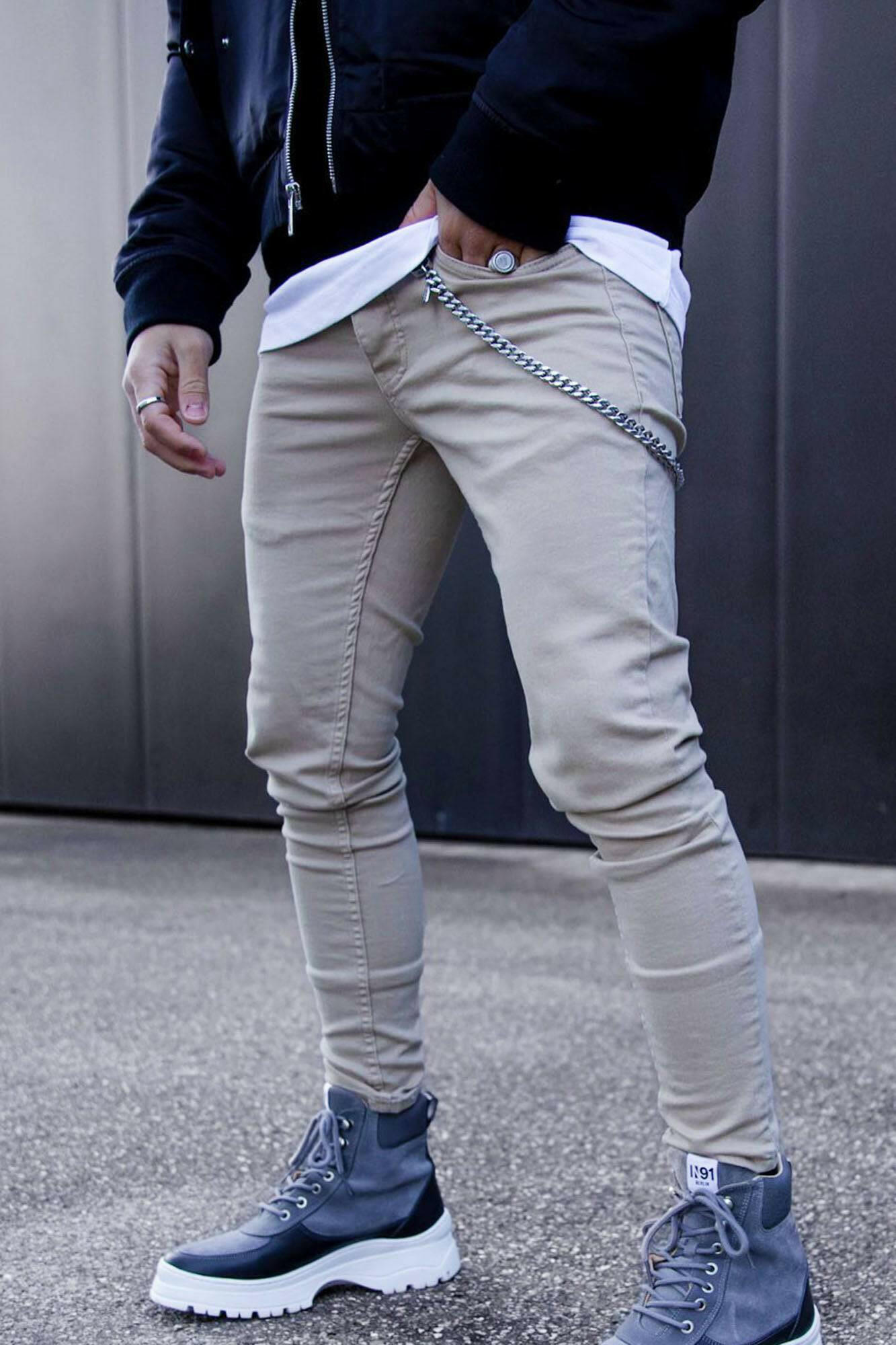 Cornell Slim Jeans - Khaki - OraLBoutiq