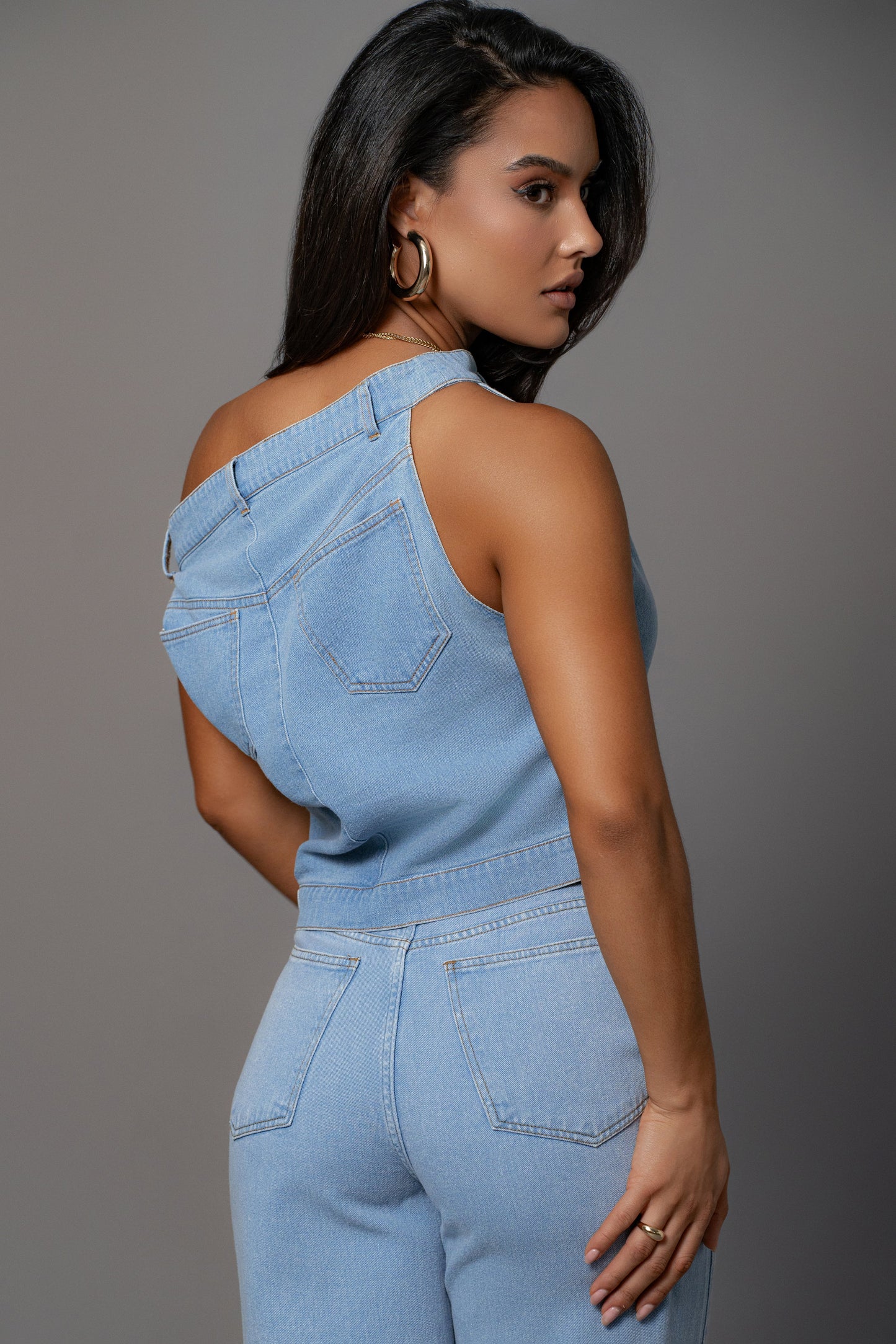 Light Wash Shanice Denim Top