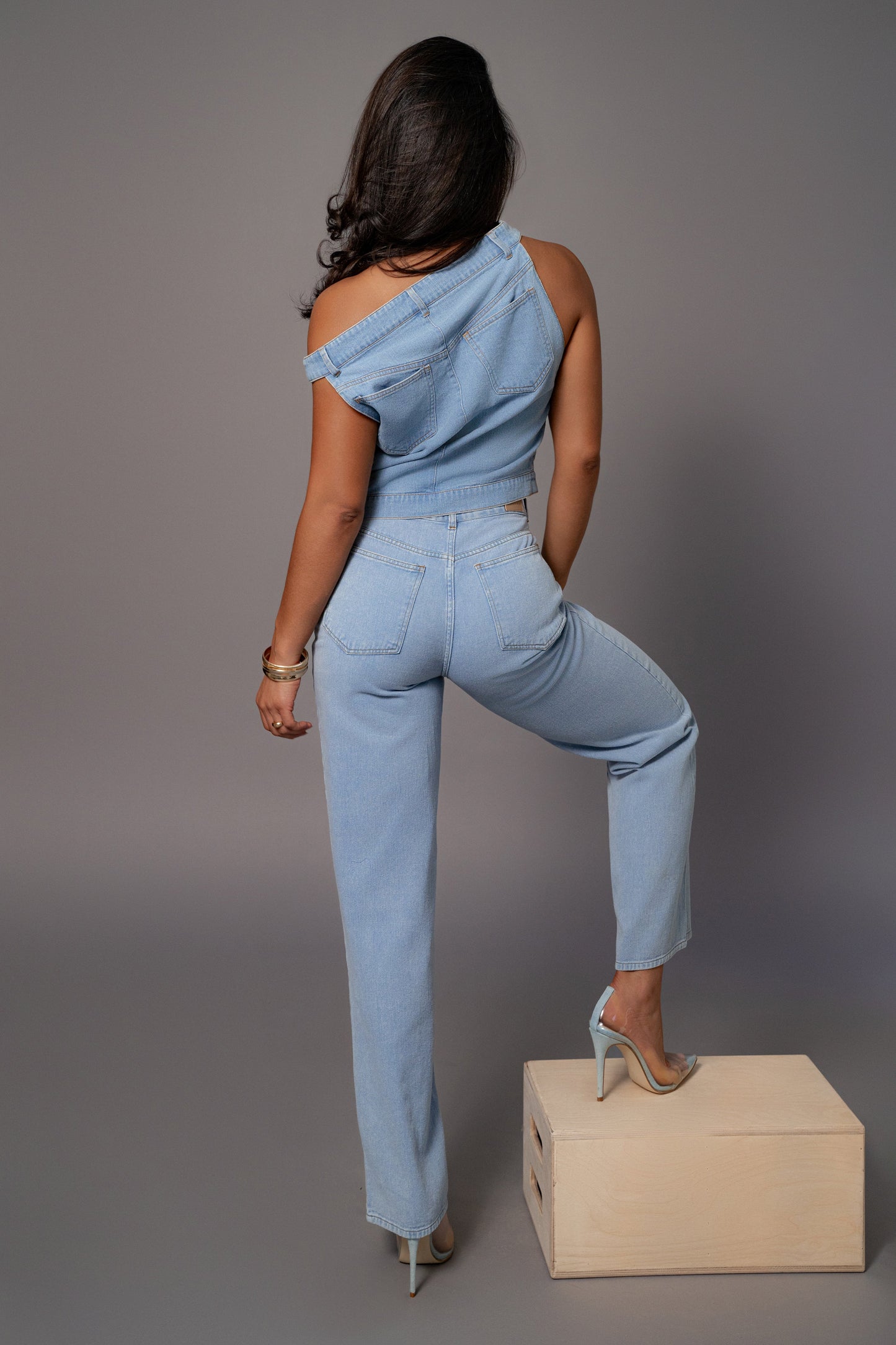 Light Wash Shanice Denim Top