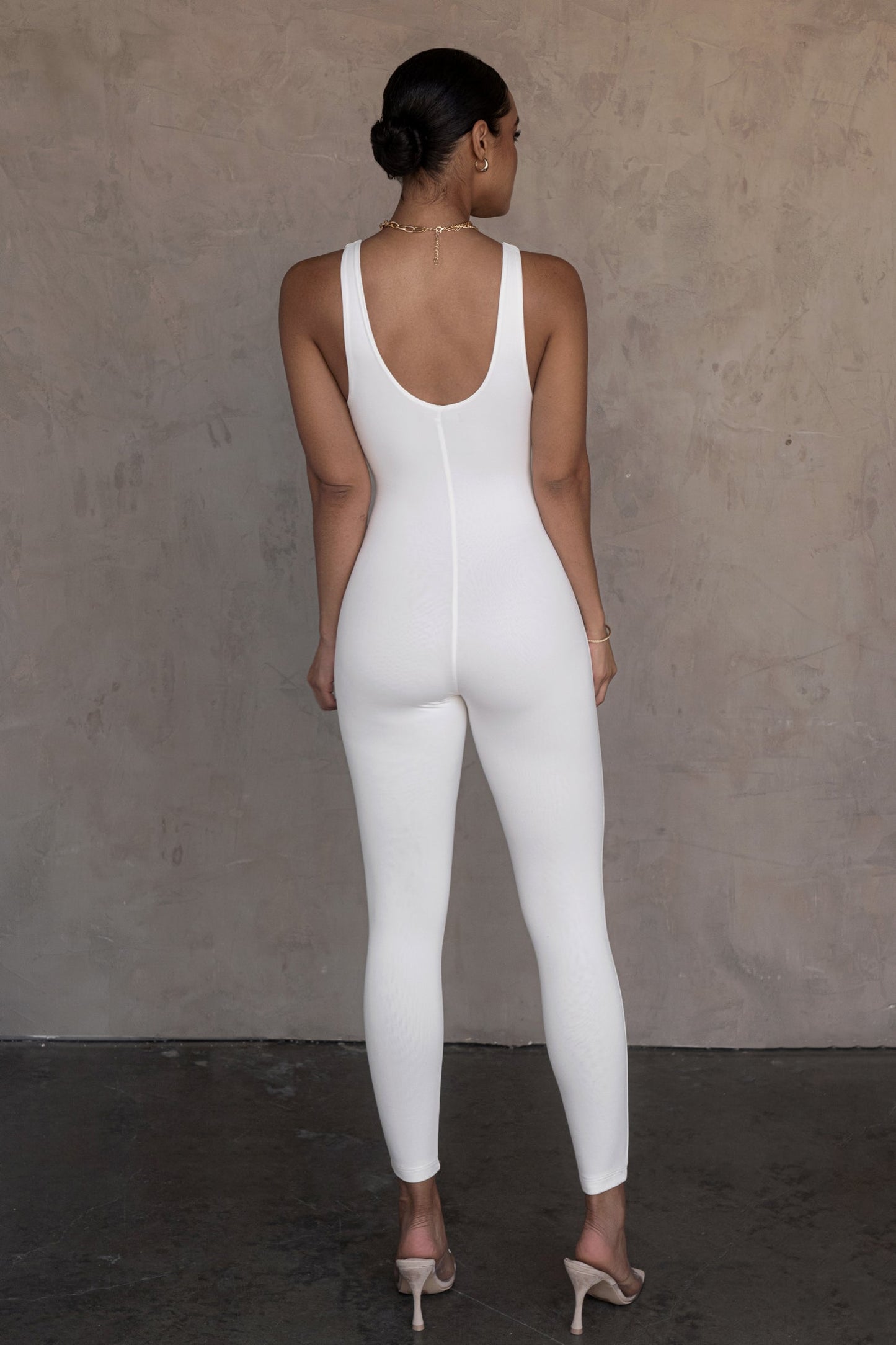 White Alo Double Layer Jumpsuit