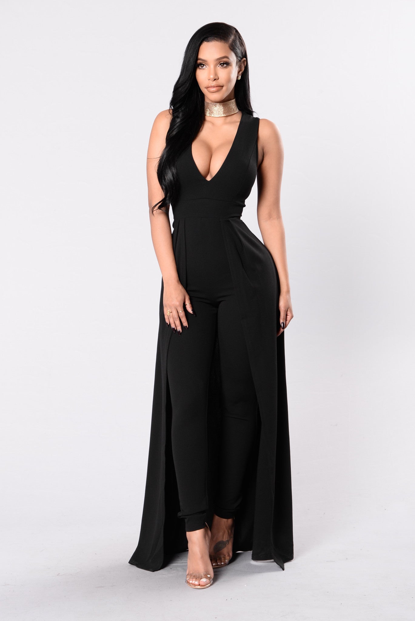 Middle Of Things Jumpsuit - Black