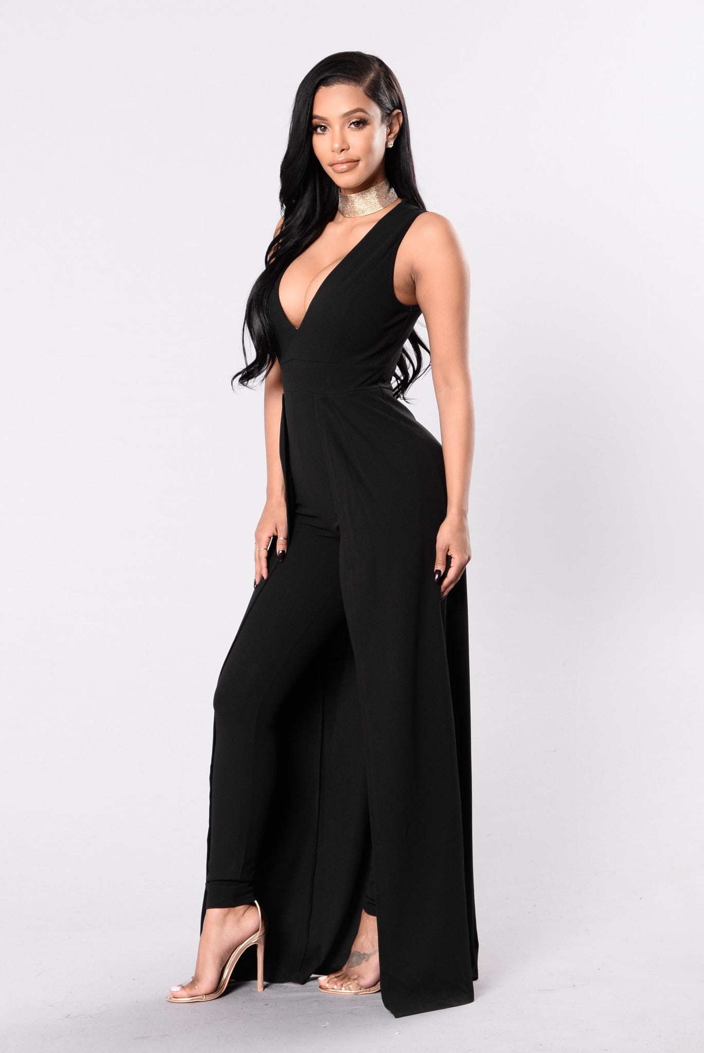 Middle Of Things Jumpsuit - Black