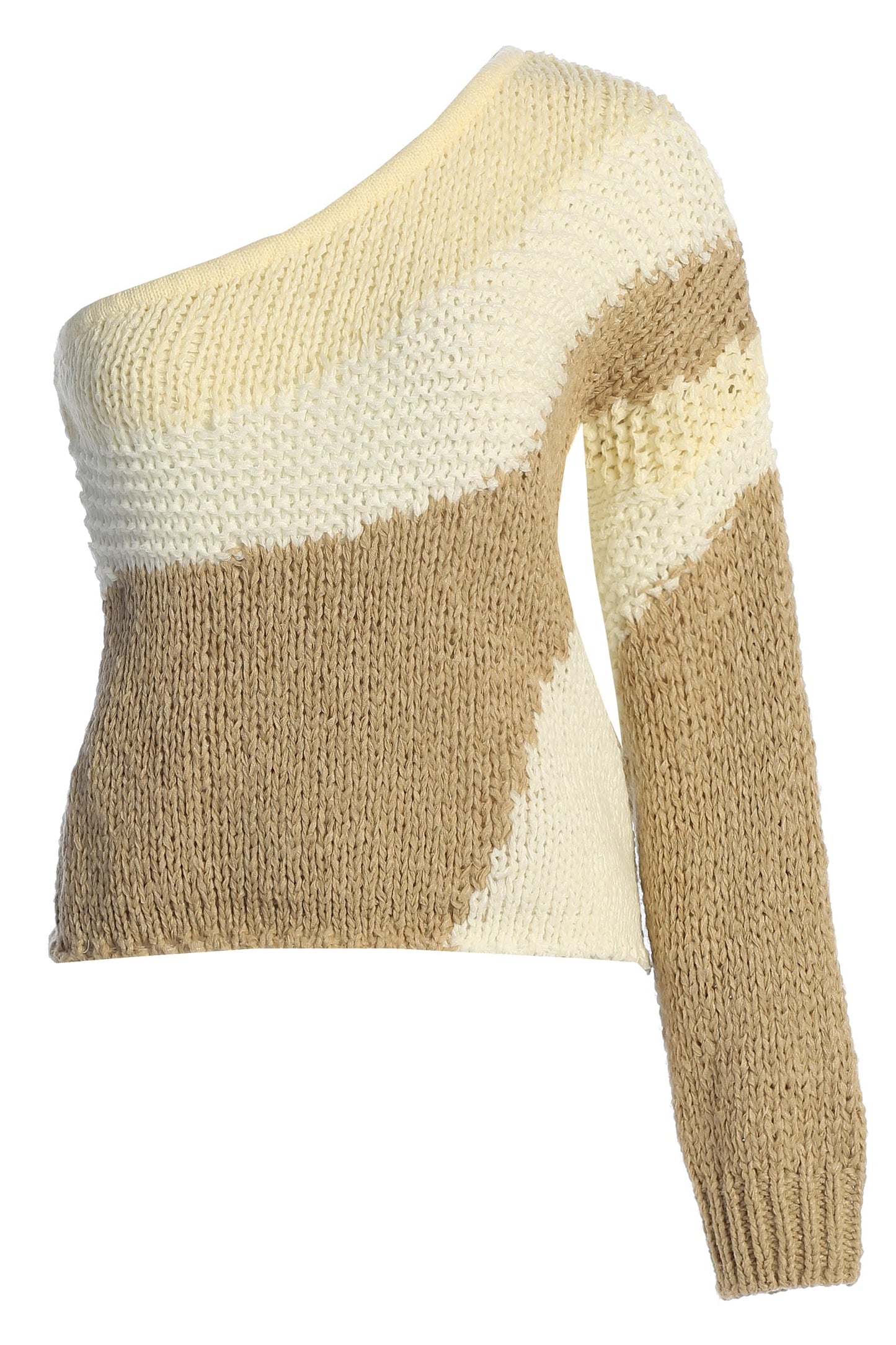 Ivory/Beige Hazel Sweater Knit Top