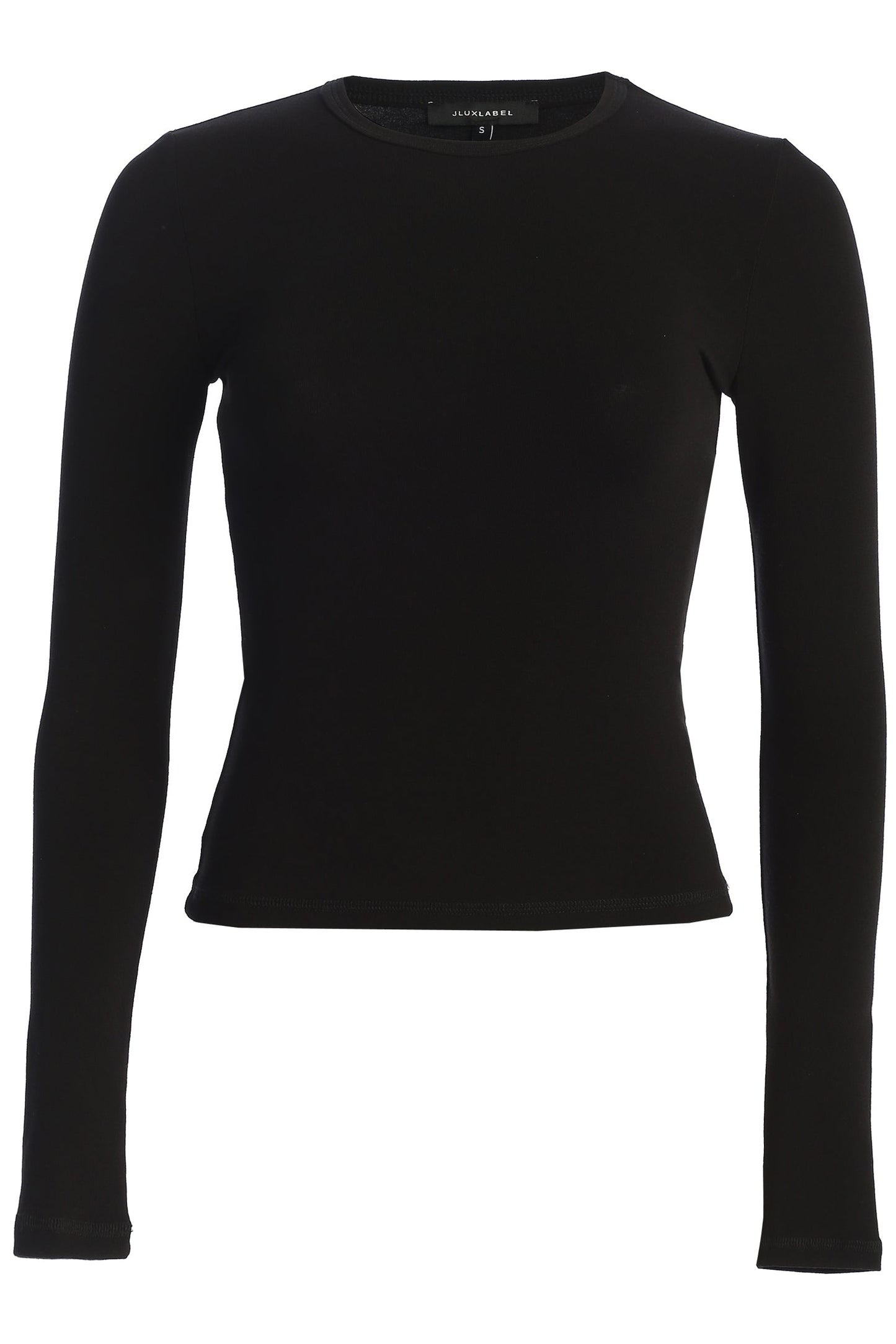 Black Essential Long Sleeve Top