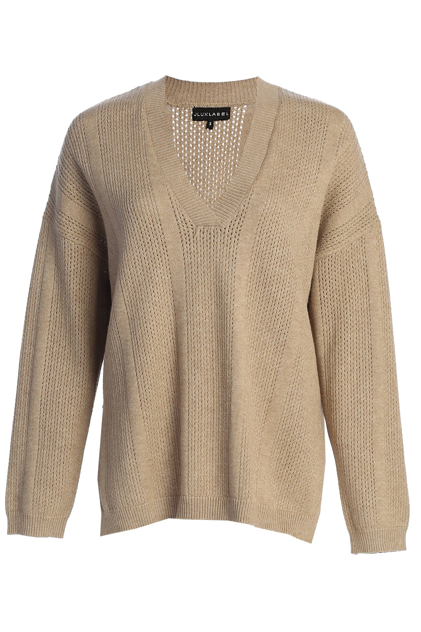 Taupe Estela Sweater Knit Top