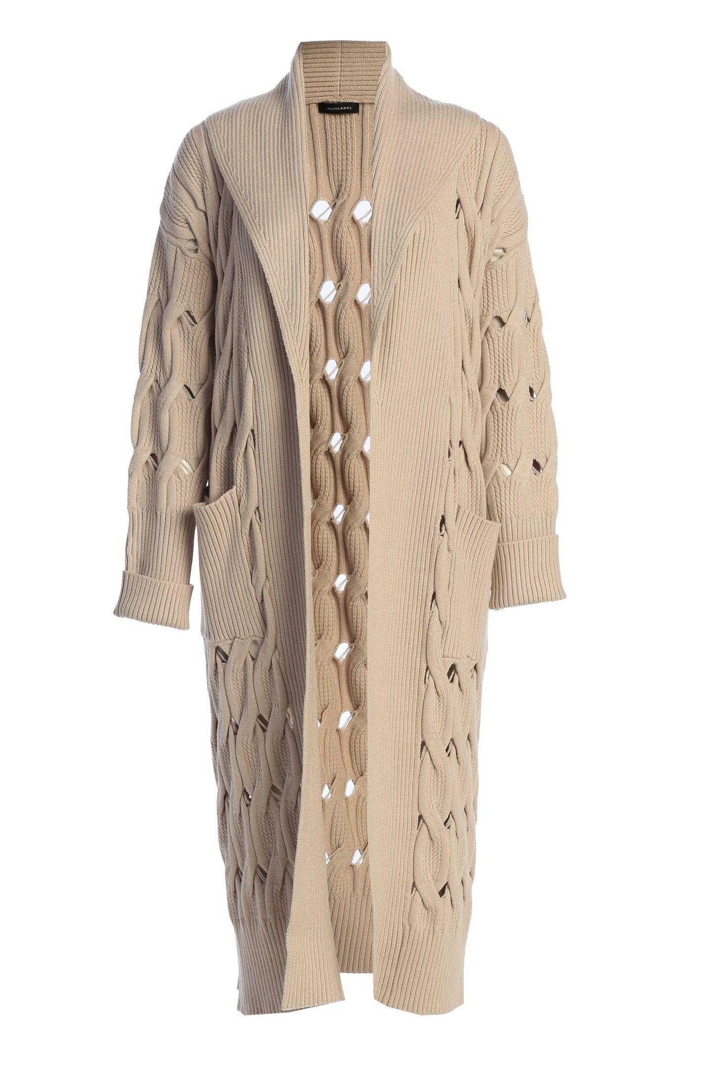 Beige Brixton Knit Cardigan