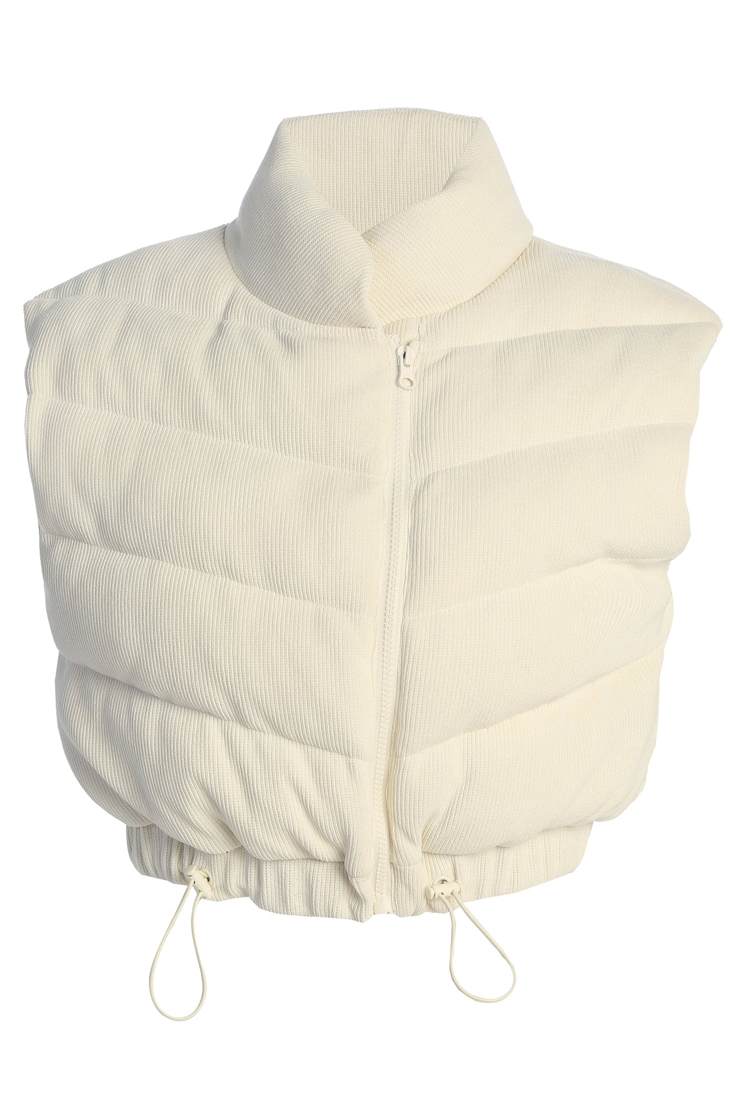 Buttercream Delma Ribbed Puffer Vest