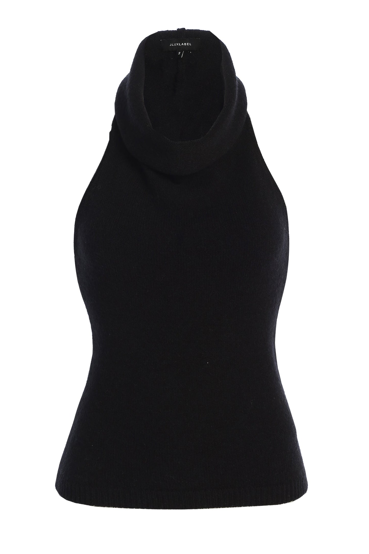 Black Joya Rib Knit Top