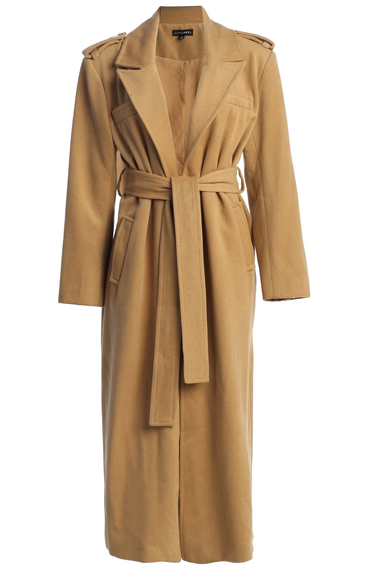 Beige SAVANNAH BELTED COAT