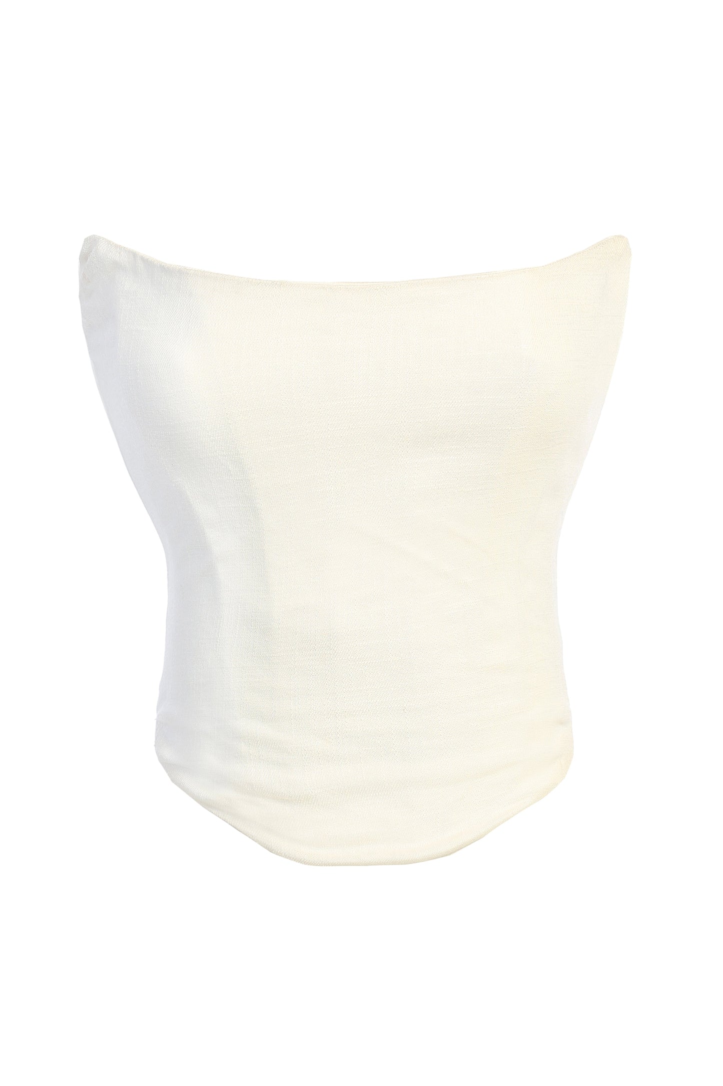 White Fenix Reversible Linen Corset