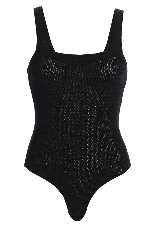 Black At Ease Tank Bodysuit