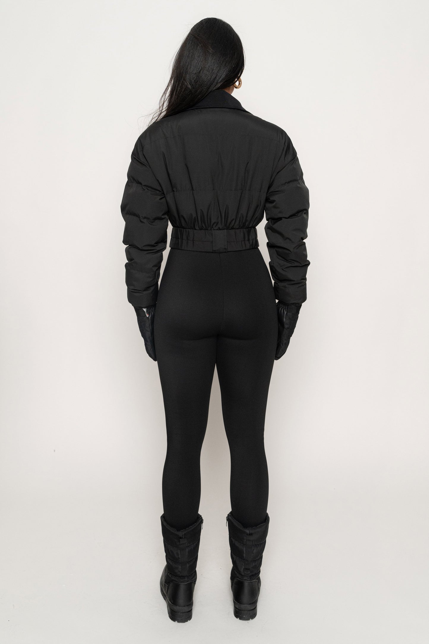 Black In Motion Nylon Jumpsuit