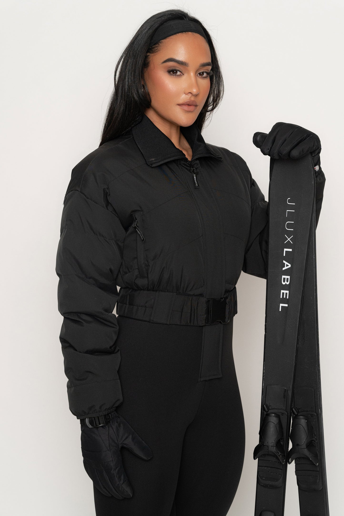 Black In Motion Nylon Jumpsuit