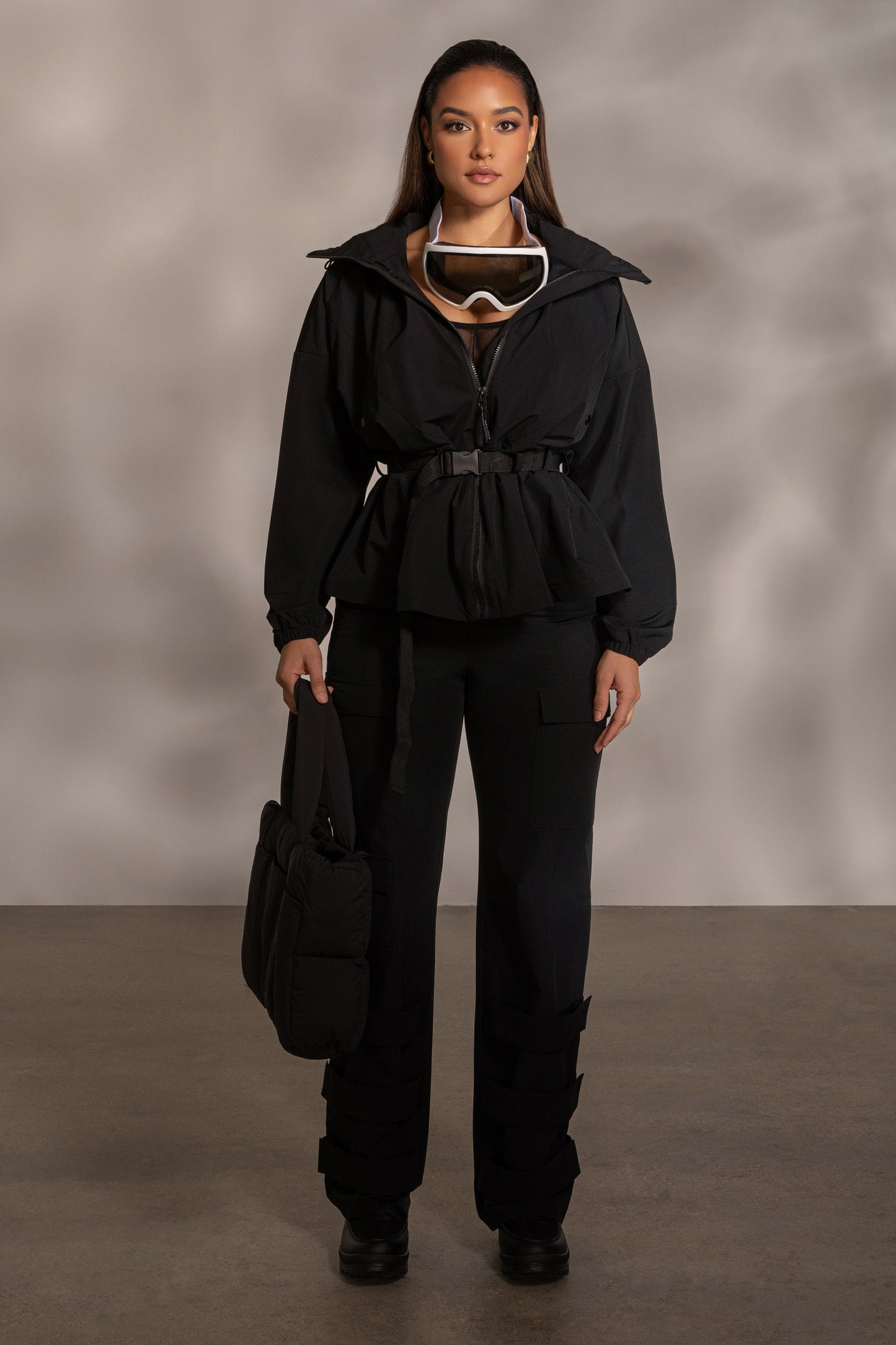 Black Willow Belted Jacket