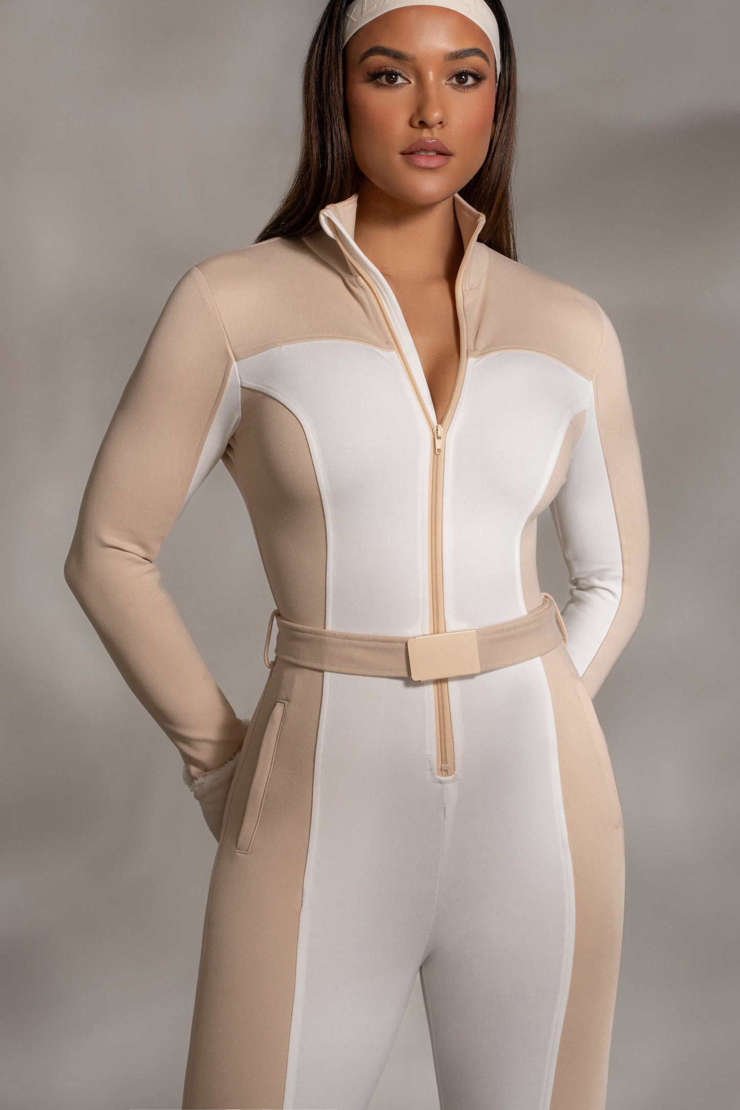 Beige Arctic Rush Ski Suit