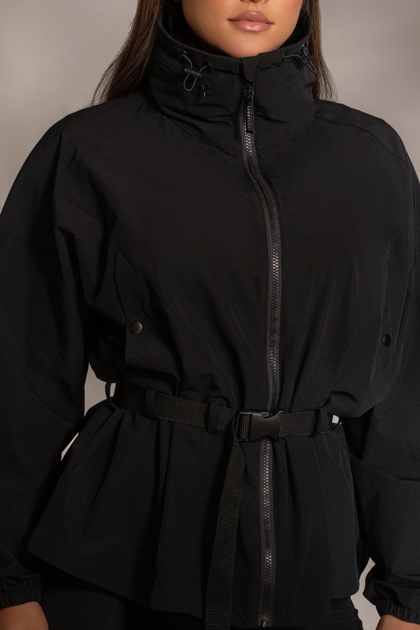 Black Willow Belted Jacket