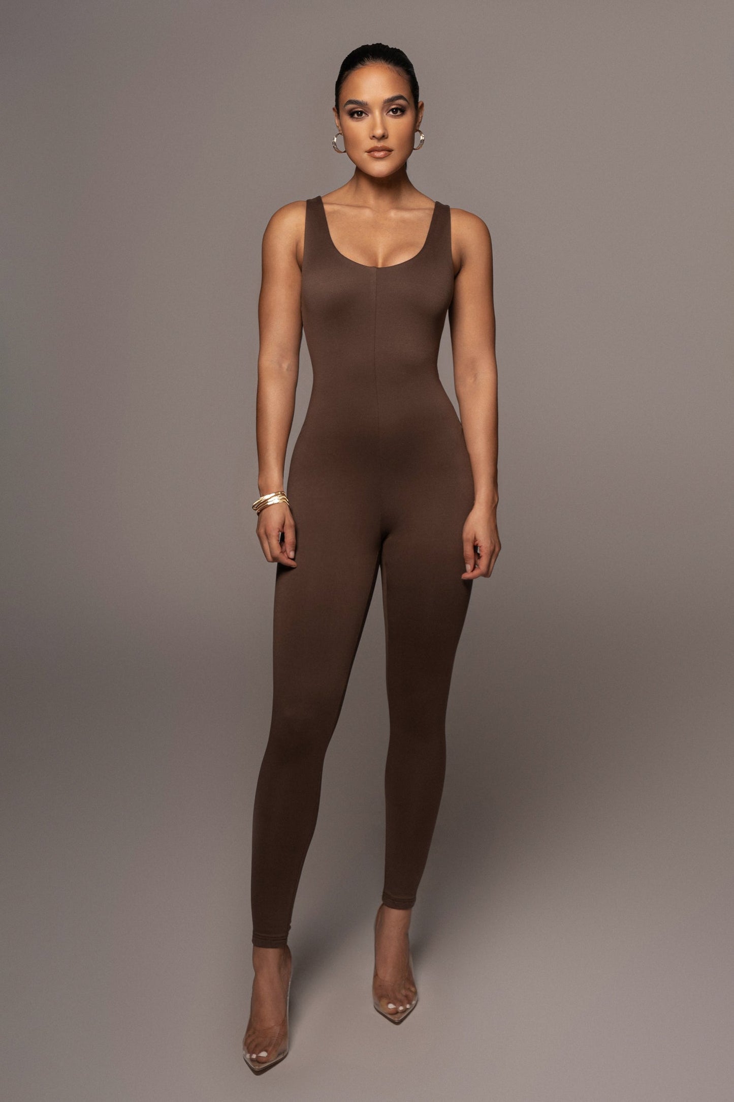 Chocolate Alo Double Layer Jumpsuit