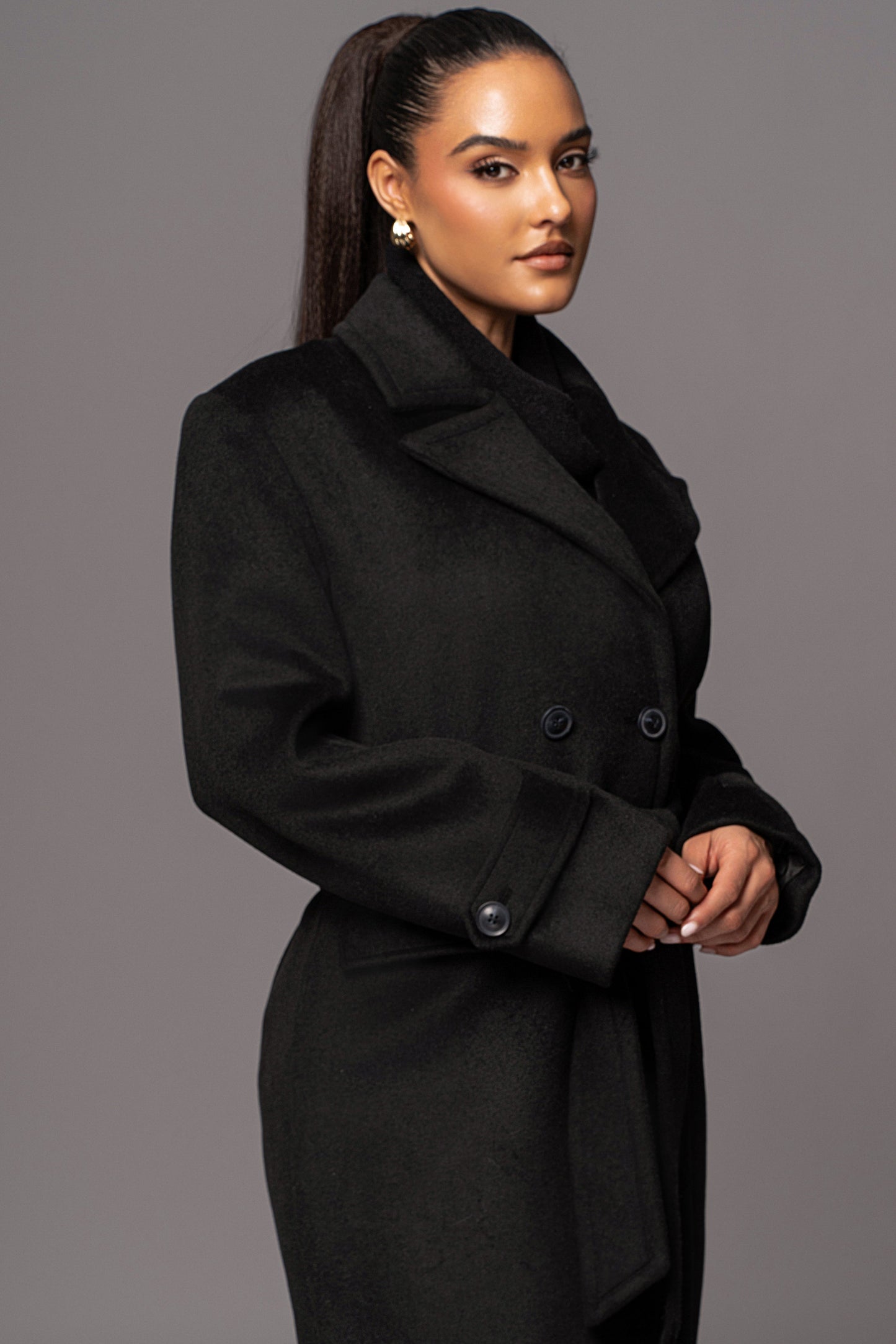 Black Rain Or Shine Longline Coat