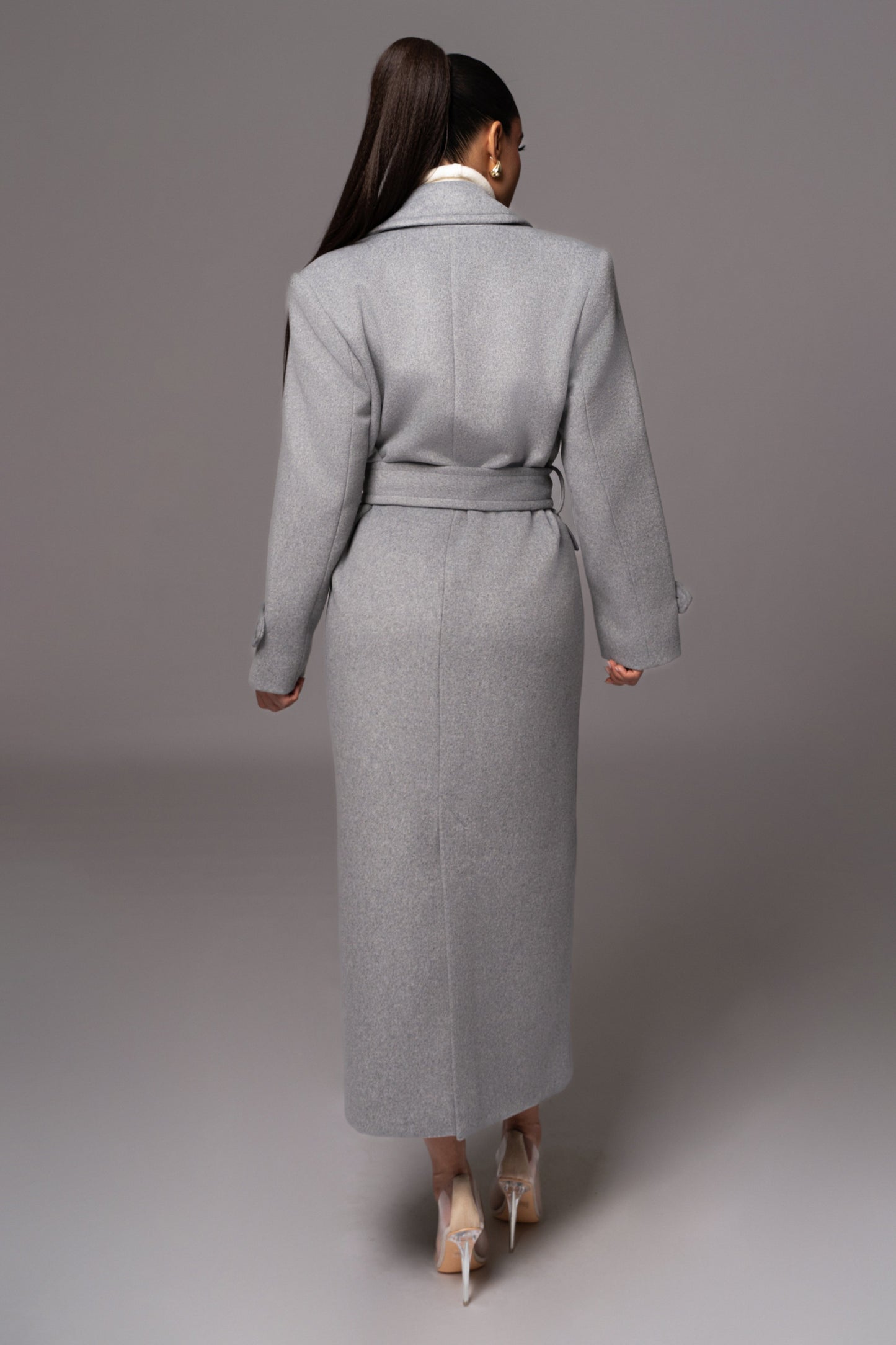 Grey Rain Or Shine Longline Coat