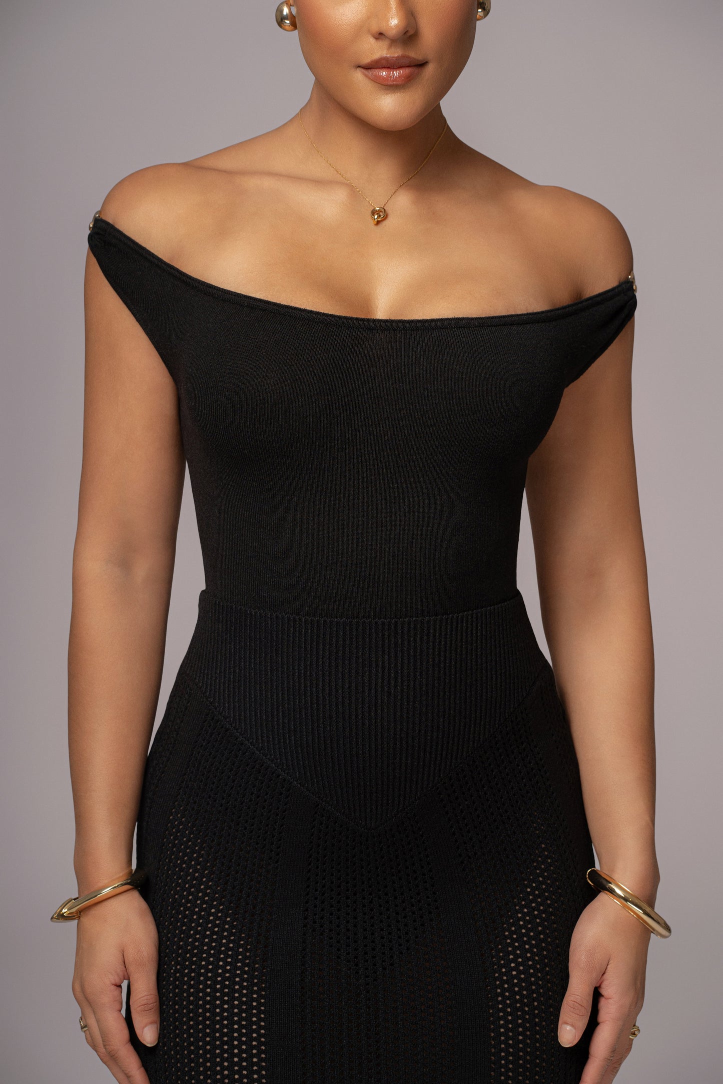 Black Off The Shoulder Bodysuit