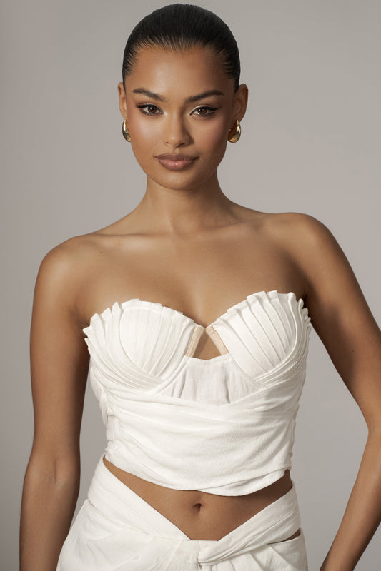 Ivory Arielle Bustier Top