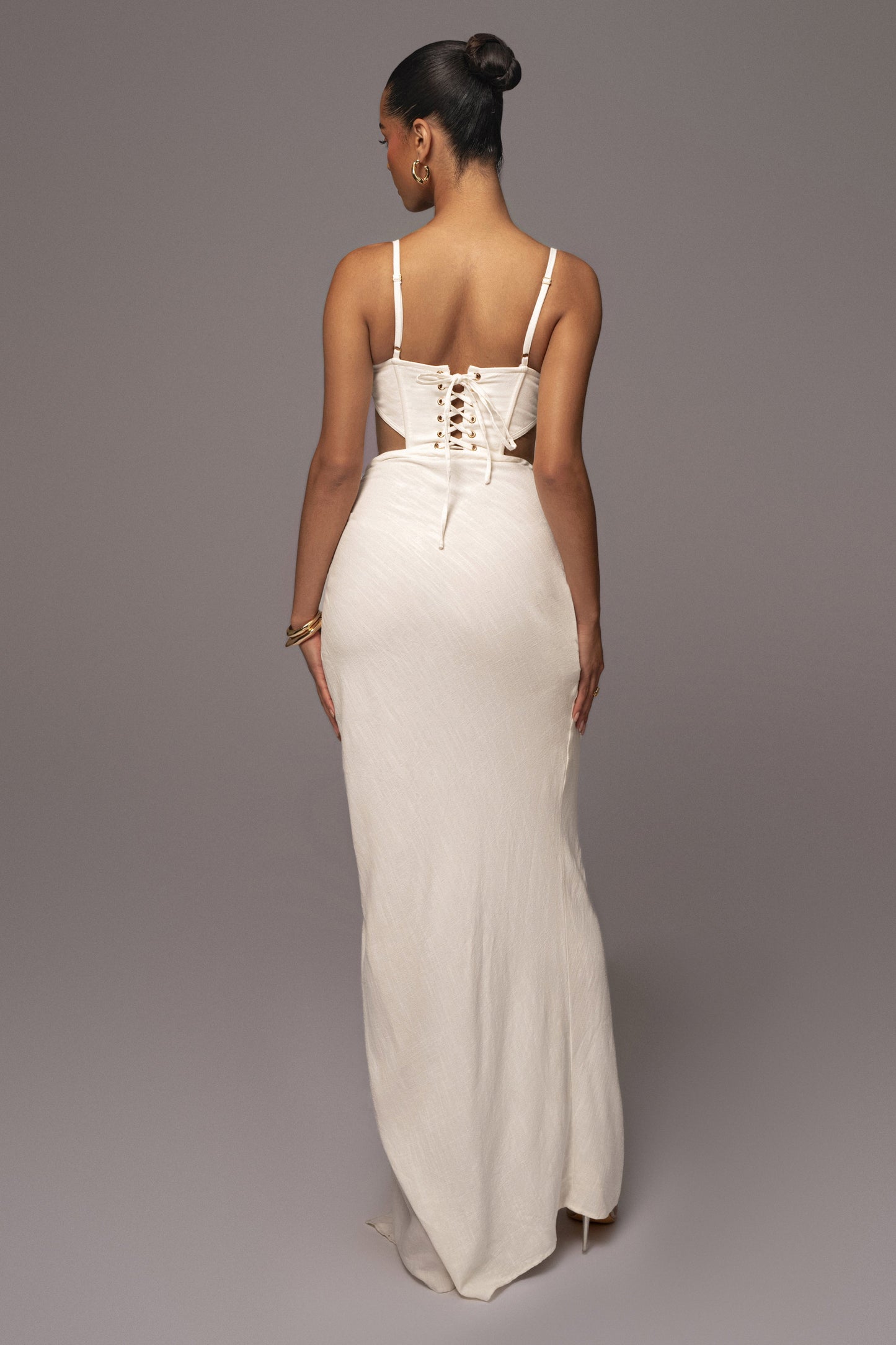 Ivory Horizon Linen Corset