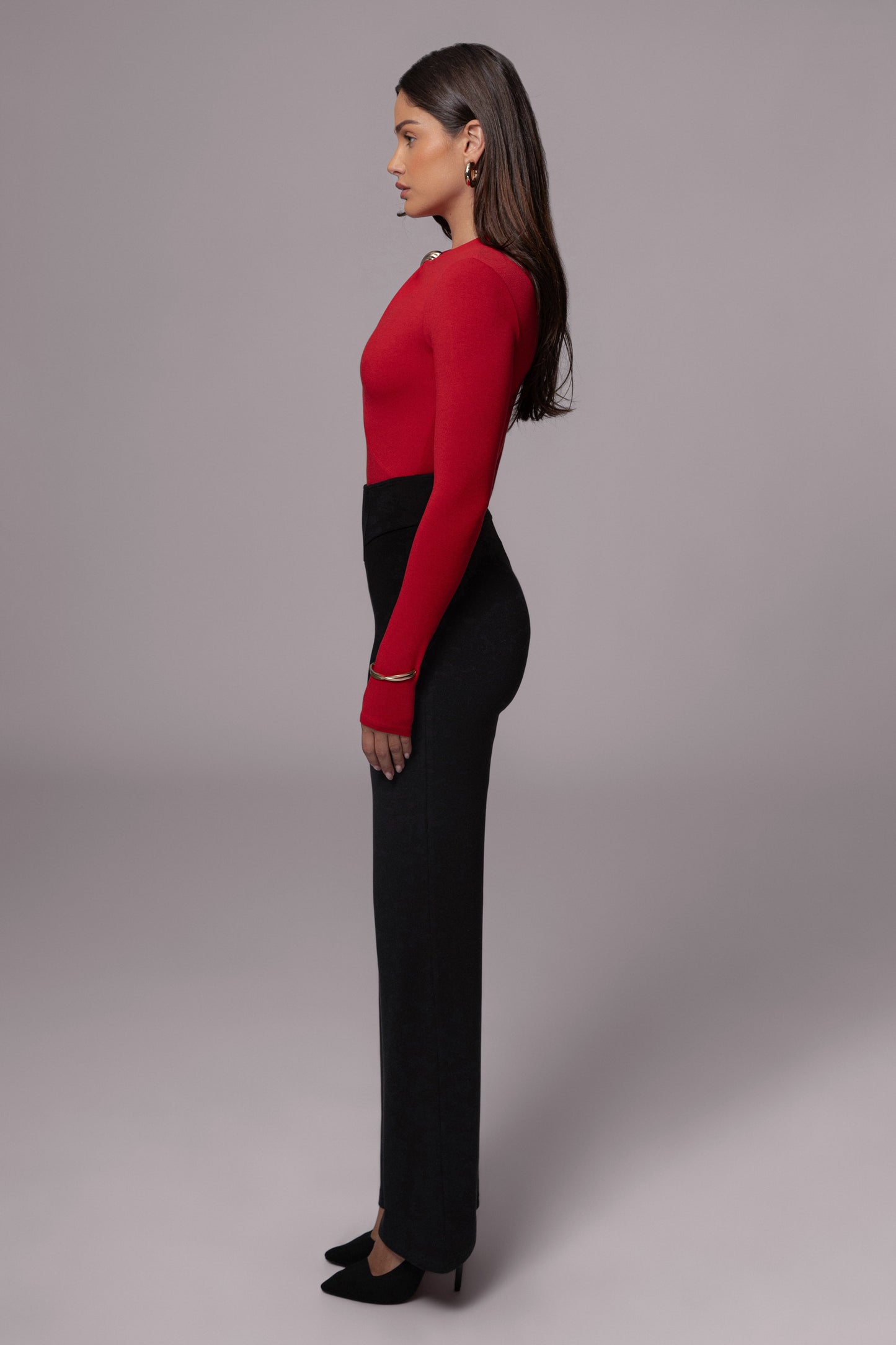 Red Maddison Cutout Bodysuit