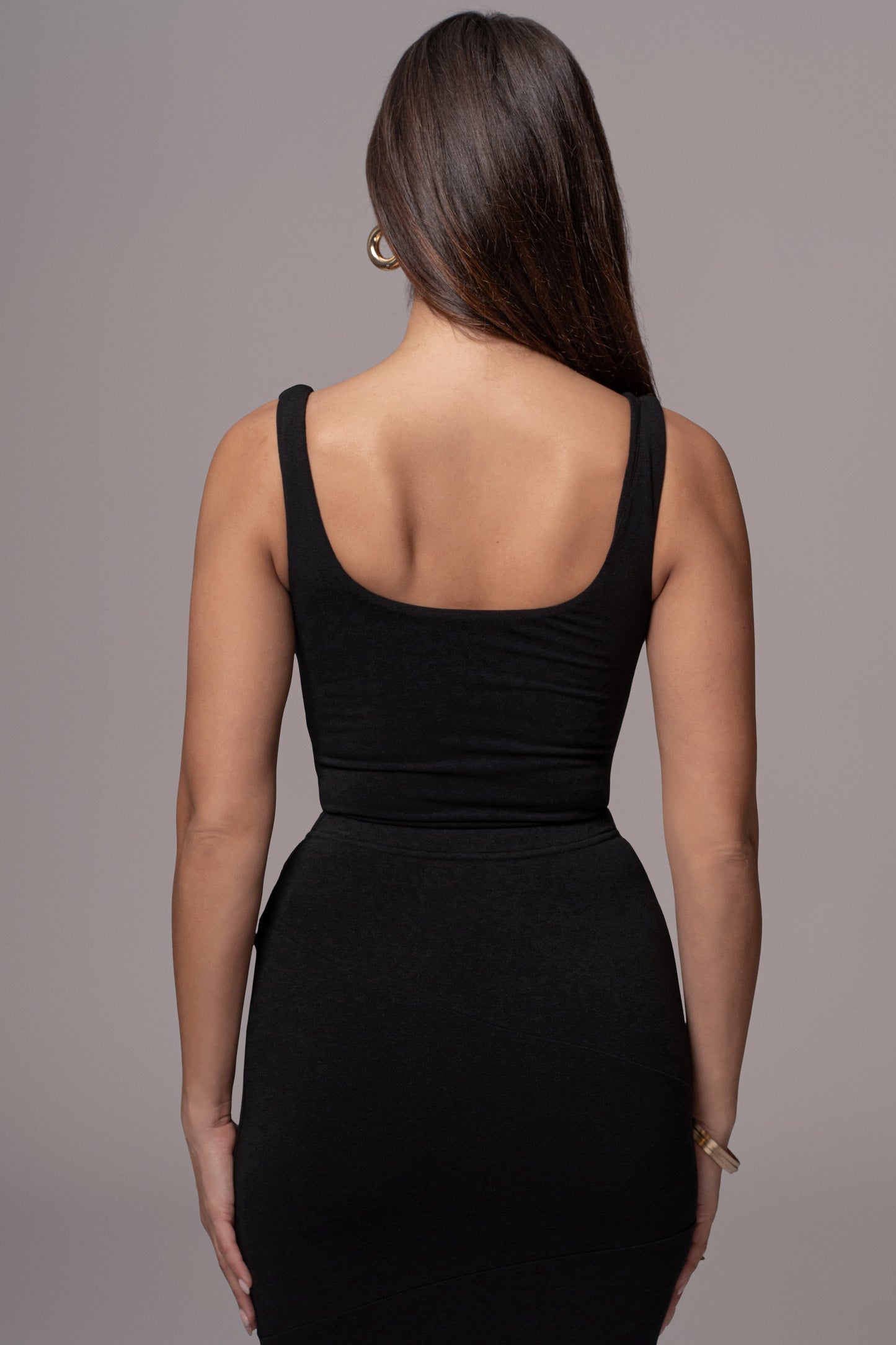 Black Feel Good Tank Bodysuit