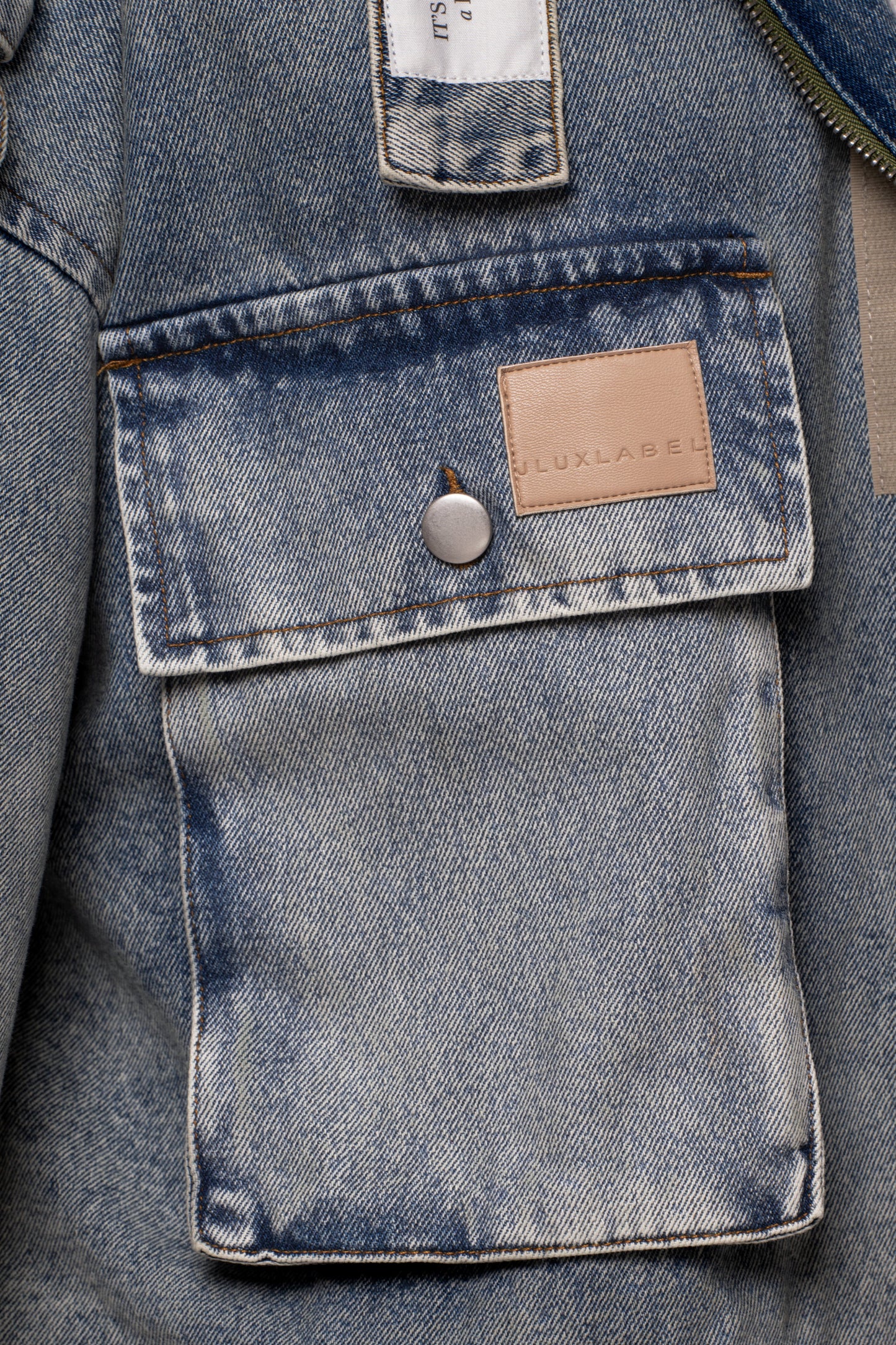 Medium Wash Esther Utility Denim Jacket