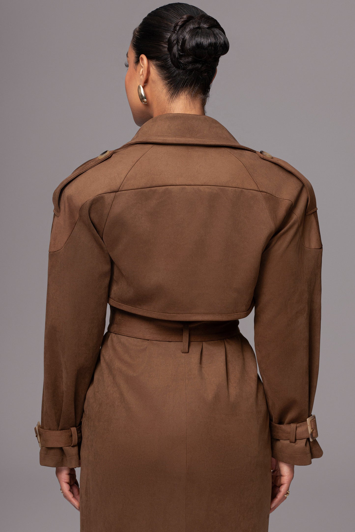 Chocolate Elite Suede Coat