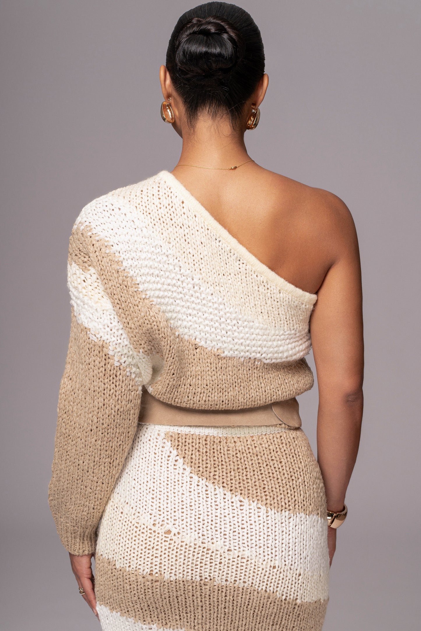 Ivory/Beige Hazel Sweater Knit Top