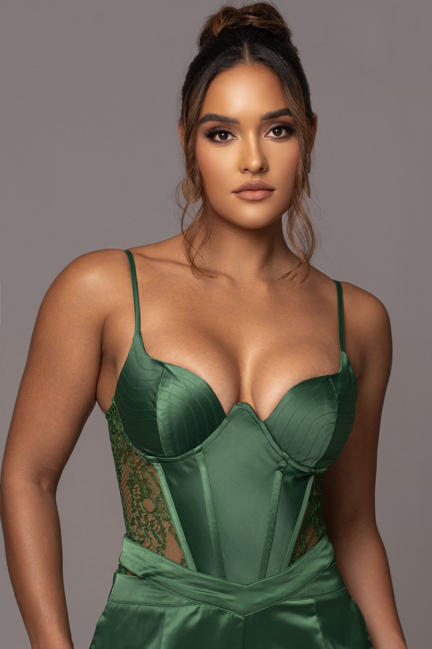 Green Incomparable Lace Bodysuit