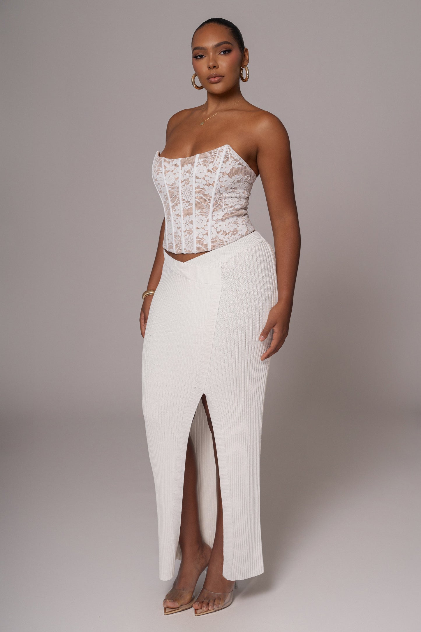 White Rosemere Lace Top