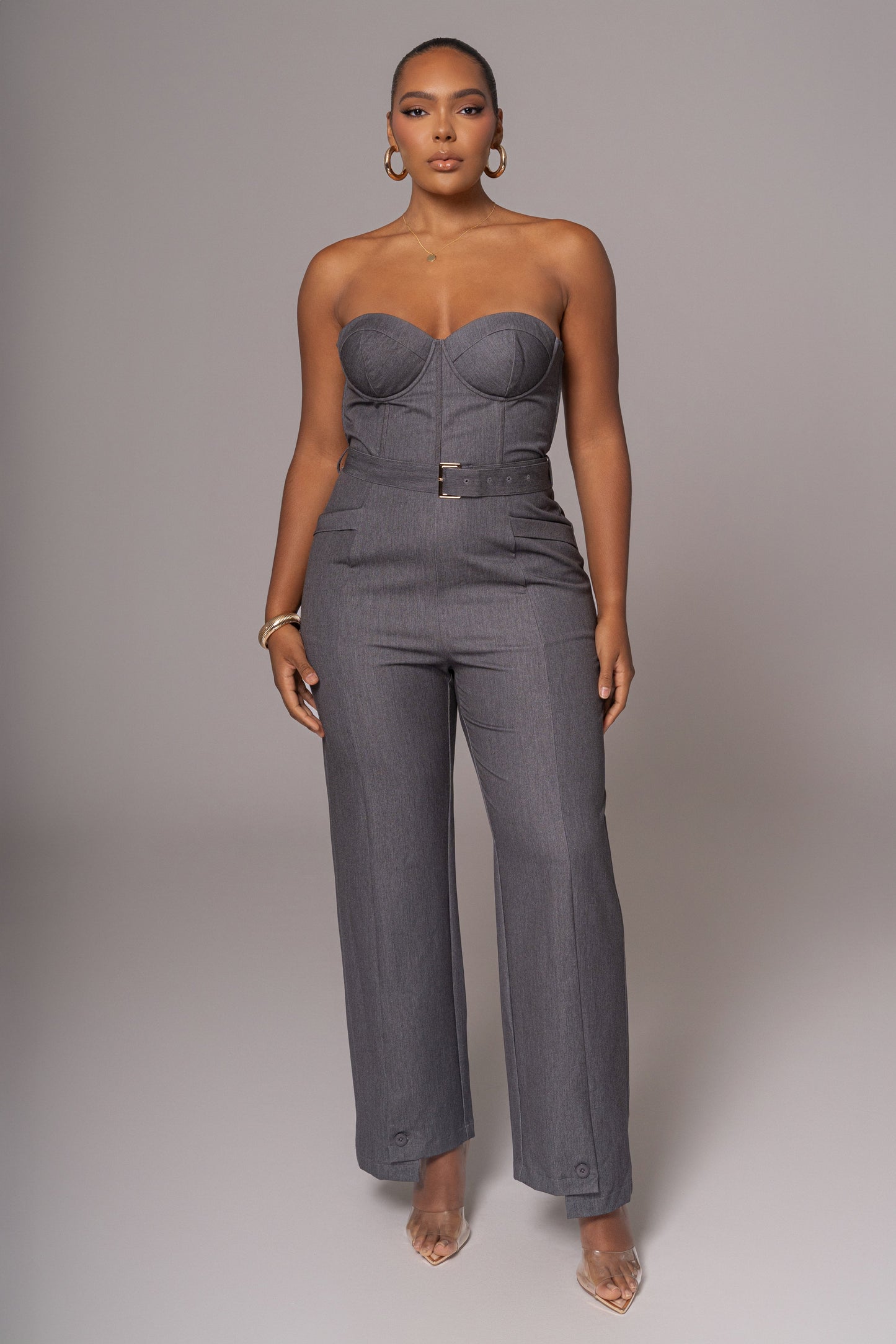 Grey Sweetheart Aroma Jumpsuit